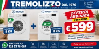 PROMO ASCIUGATRICE+LAVATRICE INDESIT